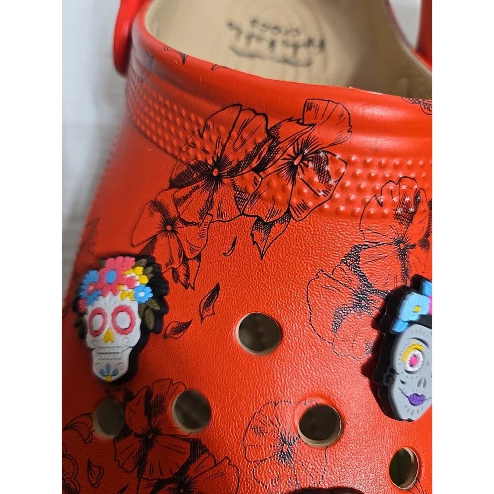 Crocs Frida Kahlo Classic Clog Slip On  Mens 10 / Womens 12 , New No Box  Custom
